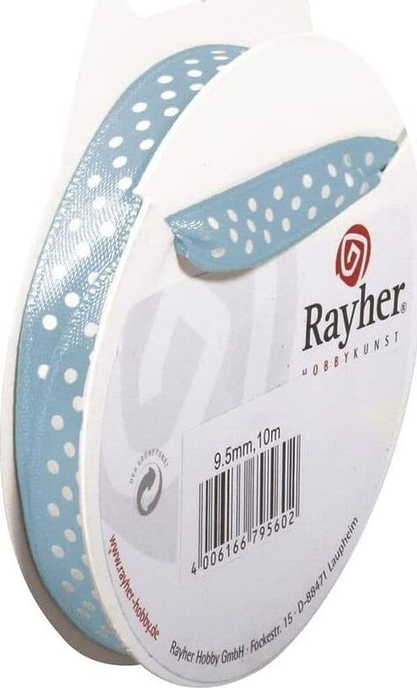 RAYHER---NASTRO-IN-RASO-CON-PUNTINI-H-9,5mm-ROTOLO-10MT-AZZURRO