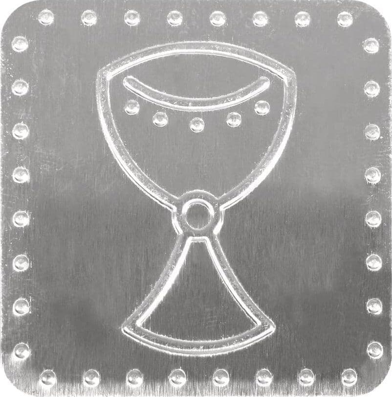RAYHER---PLACCA-IN-METALLO-CALICE-CON-PUNTO-ADESIVO-4X4CM-8PZ