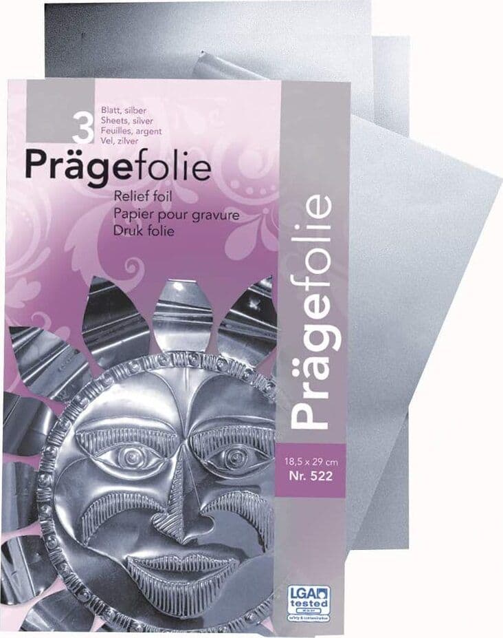 RAYHER---QUADERNO-CON-3-FOGLI-IN-METALLO-DA-RESPINGERE---COLORE-ARGENTO