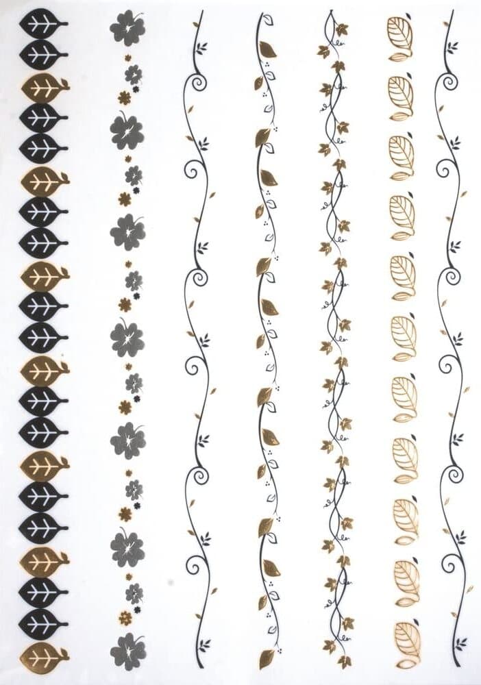 RAYHER---TATUAGGIO-METALLIZZATO-14X21-CM-ORO-ARGENTO-NERO