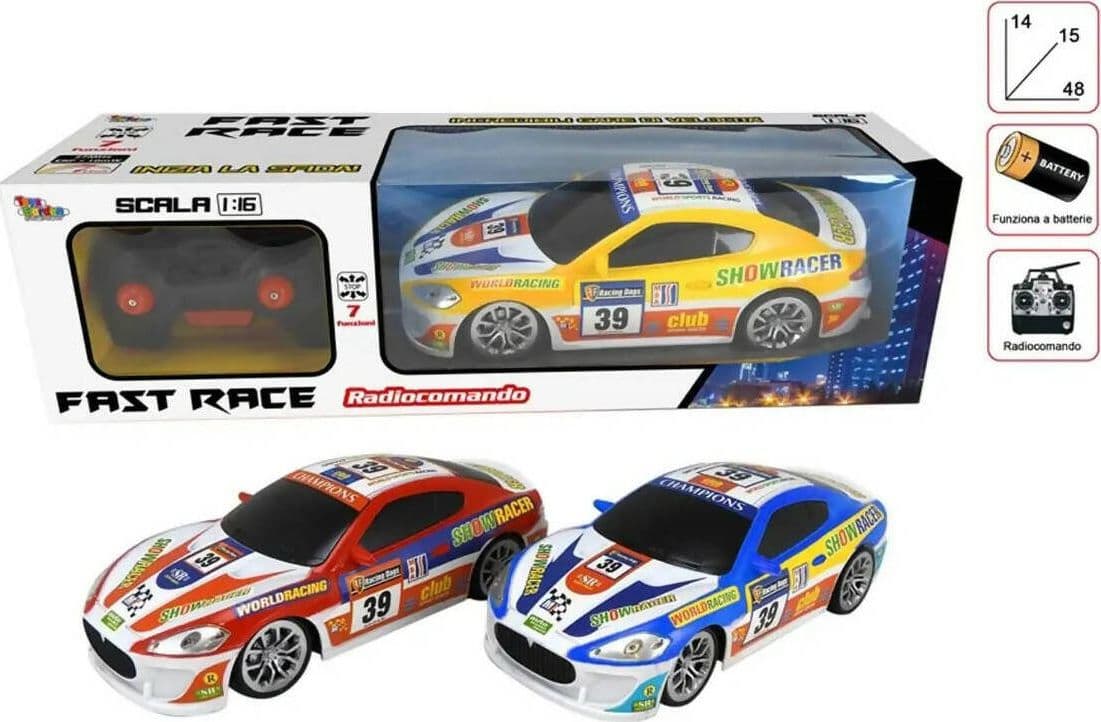 Rc Auto Fast Race Ass Gioco Macchina Radiocomandata a 7 Funzioni Giochi e giocattoli/Veicoli/Radiocomandati e telecomandati/Auto e camion/Auto Cartoleria Deja Vu - Crotone, Commerciovirtuoso.it