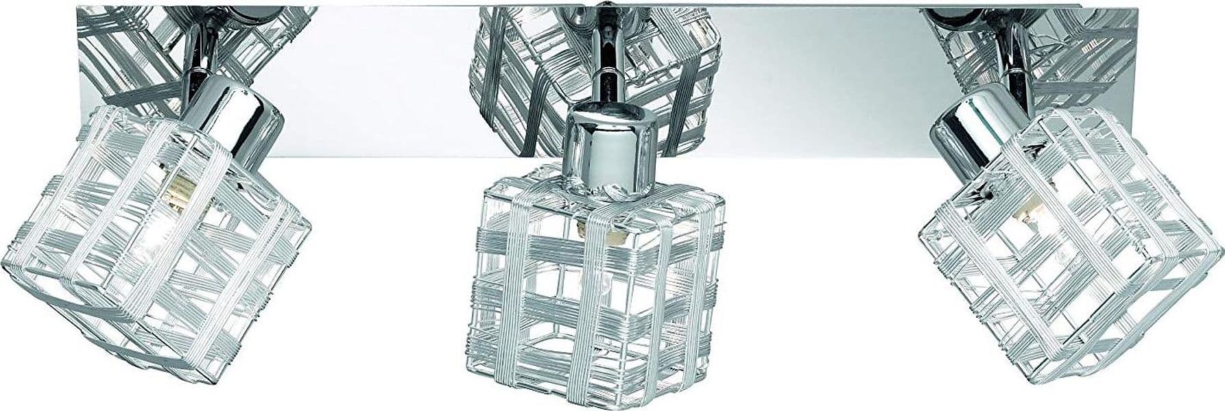 REALITY-LEUCHTEN---Barra-con-3-Spot,-Quadrato,-41-cm,-Cromato-G9