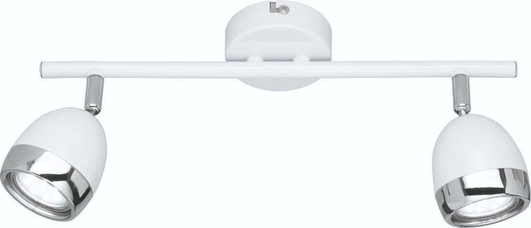 REALITY-LEUCHTEN---BARRA-DA-SOFFITTO-NANTES-LED-BIANCA-CROMO-2-SPOTS-LUNGHEZZA-35CM***