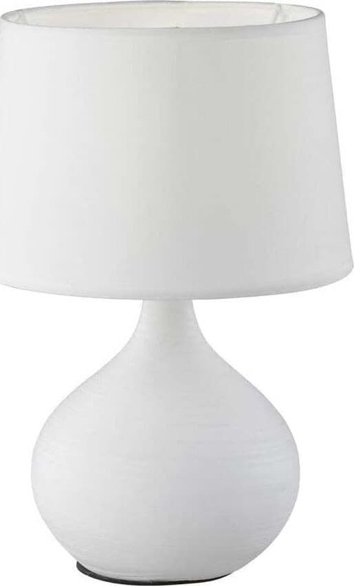 REALITY-LEUCHTEN---LAMPADA-DA-TAVOLO-MARTIN-CON-BASE-IN-CERAMICA-BIANCO-H-290-MM