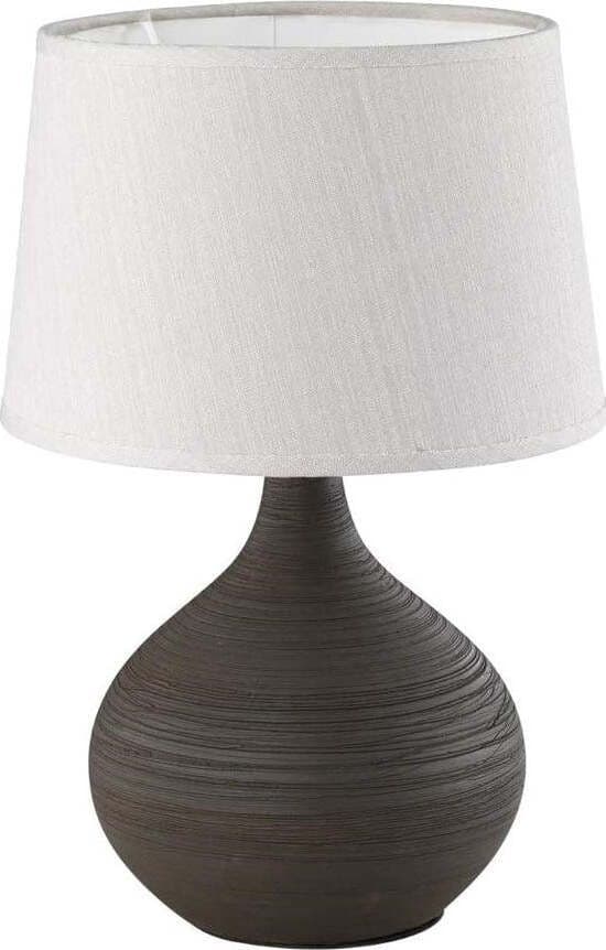 REALITY-LEUCHTEN---LAMPADA-DA-TAVOLO-MARTIN-IN-CERAMICA-H29-MARRONE