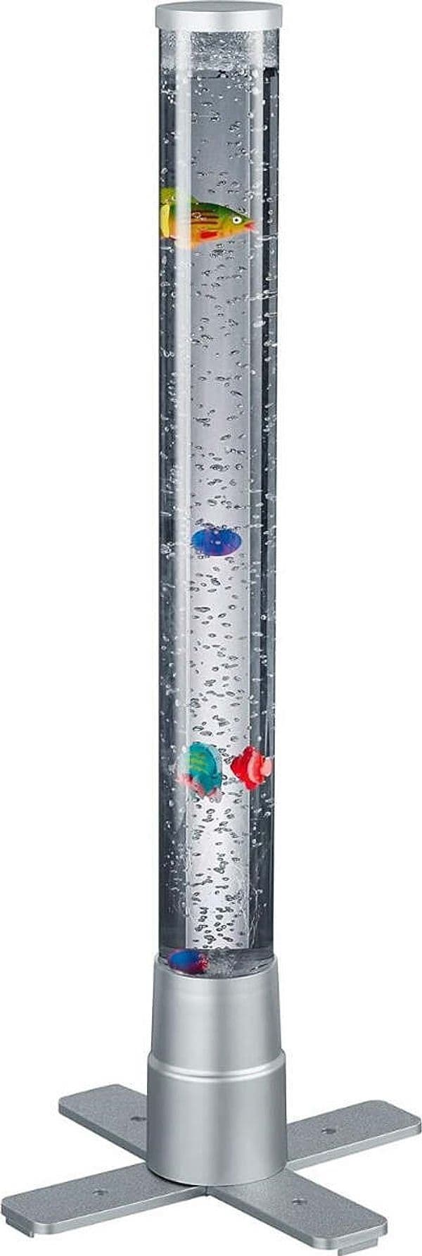 REALITY-LEUCHTEN---LAMPADA-MOTION-DA-TAVOLO-LED-CILINDRO-CON-GIOCO-D'ACQUA-PESCIOLINI-H.-600-MM