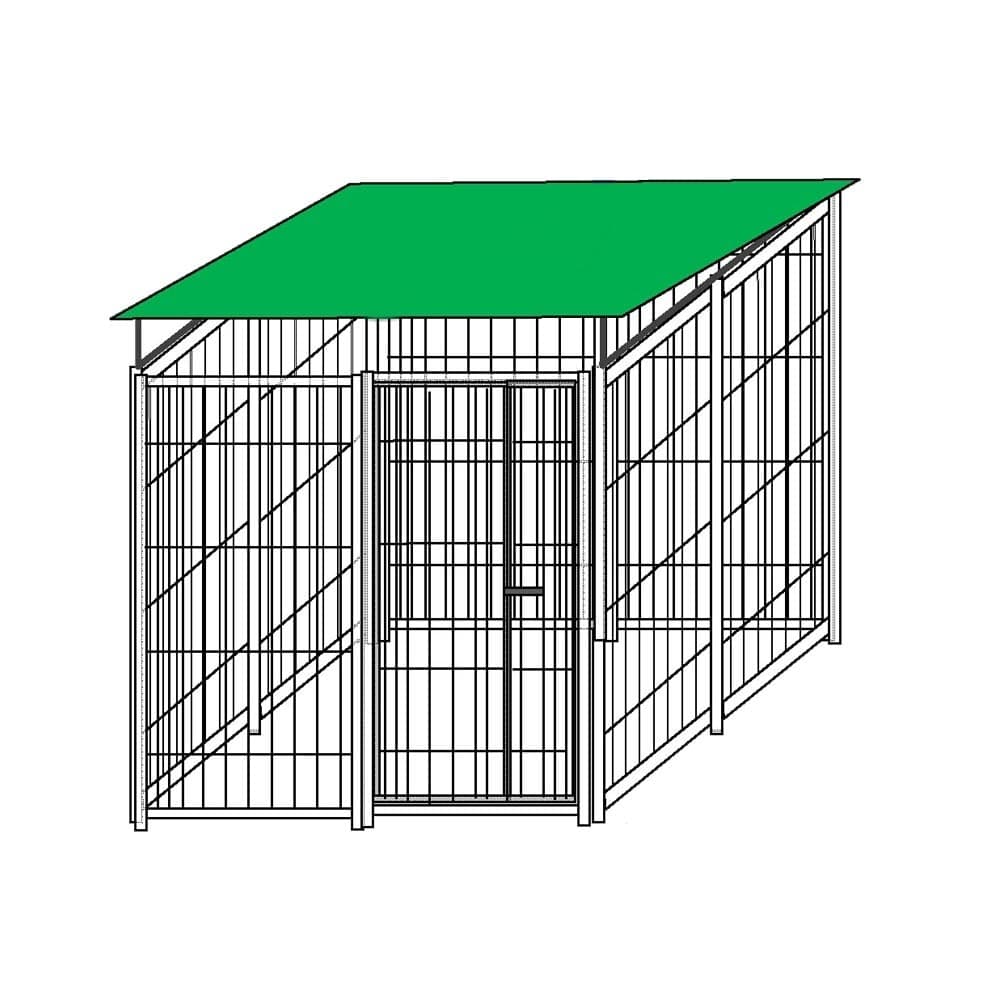 Recinzione da Esterno con Copertura Zincatura a Caldo da 200x200x Altezza 180 Cm Prodotti per animali domestici/Cani/Cucce gabbiette e recinzioni/Recinti da esterno Ogomondo - Martina Franca, Commerciovirtuoso.it