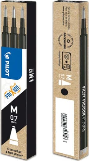 Refill a sfera Frixionball - punta 0 7mm - nero - Pilot - conf. 3 pezzi Cancelleria e prodotti per ufficio/Penne matite scrittura e correzione/Penne e ricariche/Penne roller a inchiostro gel Eurocartuccia - Pavullo, Commerciovirtuoso.it