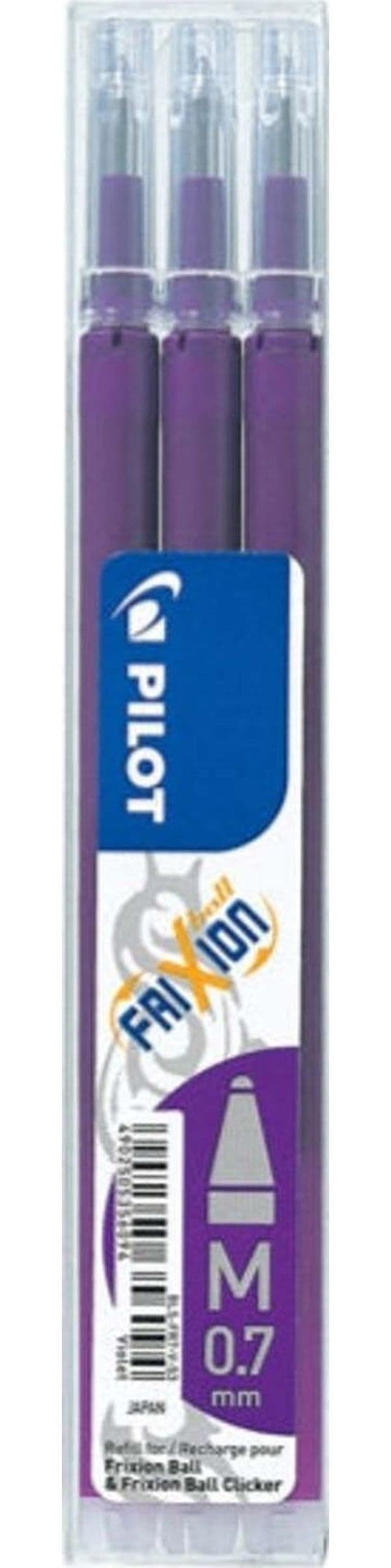 Refill a sfera Frixionball - punta 0 7mm - viola - Pilot - conf. 3 pezzi Cancelleria e prodotti per ufficio/Penne matite scrittura e correzione/Penne e ricariche/Penne roller a inchiostro gel Eurocartuccia - Pavullo, Commerciovirtuoso.it
