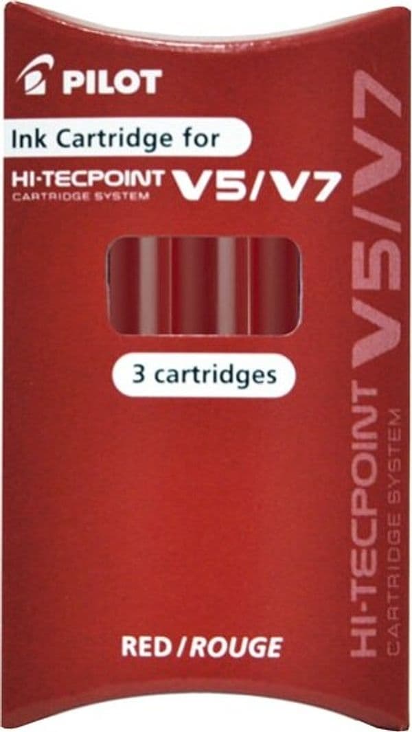 Refill Hi Tecpoint V5-V7 ricaricabile begreen - rosso - Pilot - conf. 3 pezzi Cancelleria e prodotti per ufficio/Penne matite scrittura e correzione/Penne e ricariche/Ricariche penne Eurocartuccia - Pavullo, Commerciovirtuoso.it
