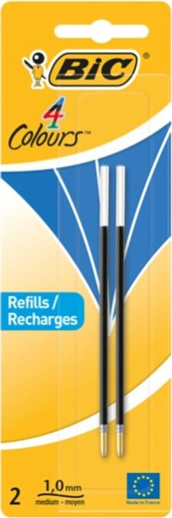 Refill roller - punta 1 00mm - blu - Bic - conf. 2 pezzi Cancelleria e prodotti per ufficio/Penne matite scrittura e correzione/Penne e ricariche/Ricariche penne Eurocartuccia - Pavullo, Commerciovirtuoso.it