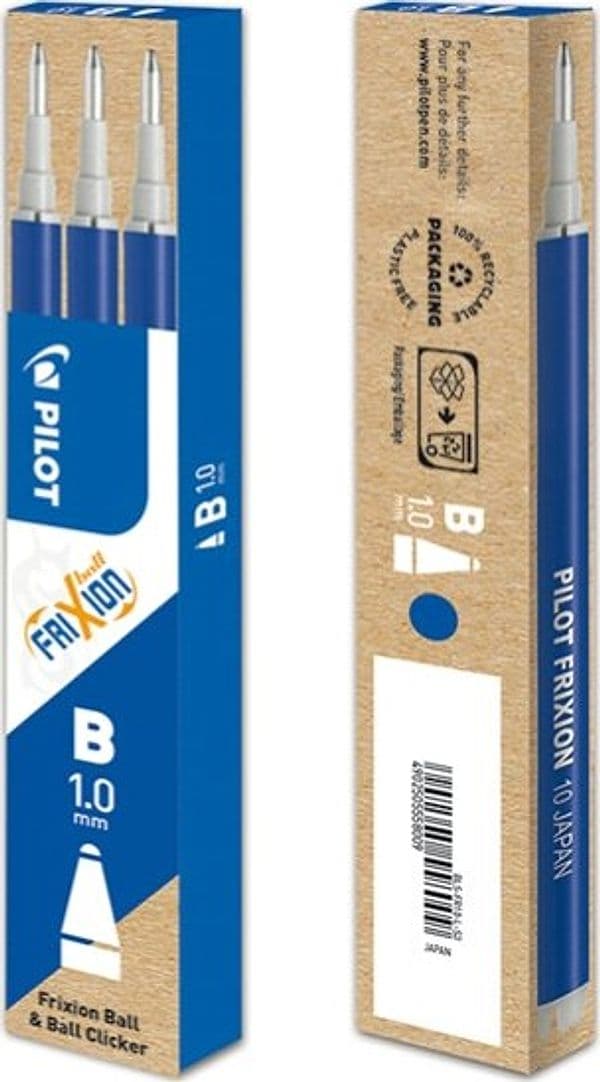 Refill sfera frixionball clicker - punta 1 0mm - blu - Pilot - conf. 3 pezzi Cancelleria e prodotti per ufficio/Penne matite scrittura e correzione/Penne e ricariche/Penne roller a inchiostro gel Eurocartuccia - Pavullo, Commerciovirtuoso.it