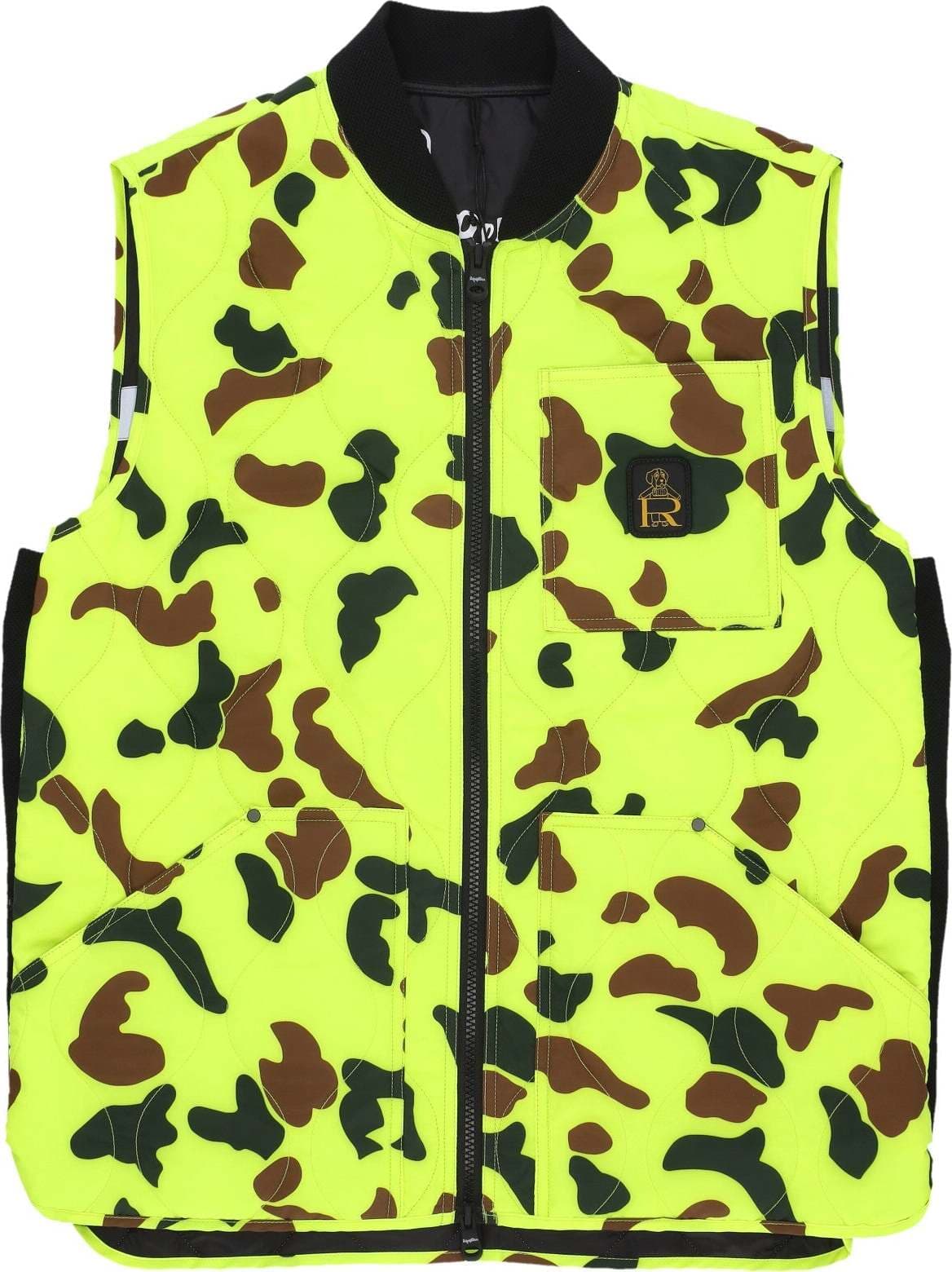 REFRIGIWEAR-Smanicato-Uomo-Fred-Vest-Fluo-Yellow-Camouflage-da-uomo