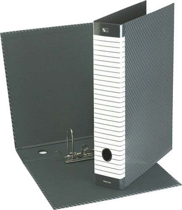 Registratore Delso Line G12 - dorso 5 cm - commerciale 23x30 cm - grigio - Esselte Cancelleria e prodotti per ufficio/Archivio ufficio e accessori per scrivania/Raccoglitori e accessori per raccoglitori/Raccoglitori/Raccoglitori a leva per documenti Eurocartuccia - Pavullo, Commerciovirtuoso.it