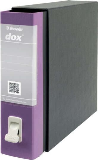 Registratore Dox 2 - dorso 8 cm - protocollo 23x34 cm - lilla - Esselte Cancelleria e prodotti per ufficio/Archivio ufficio e accessori per scrivania/Raccoglitori e accessori per raccoglitori/Raccoglitori/Raccoglitori a leva per documenti Eurocartuccia - Pavullo, Commerciovirtuoso.it