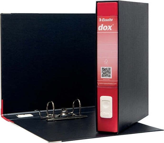 Registratore Dox 4 - dorso 5 cm - commerciale 23x29 7 cm - rosso - Esselte Cancelleria e prodotti per ufficio/Archivio ufficio e accessori per scrivania/Raccoglitori e accessori per raccoglitori/Raccoglitori/Raccoglitori a leva per documenti Eurocartuccia - Pavullo, Commerciovirtuoso.it