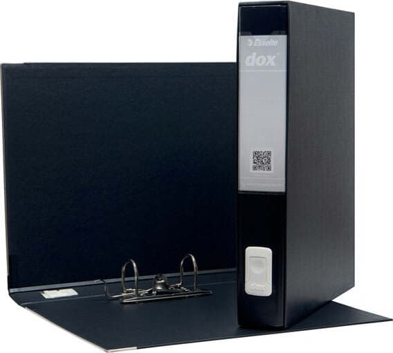 Registratore Dox 5 - dorso 5 cm - protocollo 23x34 cm - nero - Esselte Cancelleria e prodotti per ufficio/Archivio ufficio e accessori per scrivania/Raccoglitori e accessori per raccoglitori/Raccoglitori/Raccoglitori a leva per documenti Eurocartuccia - Pavullo, Commerciovirtuoso.it