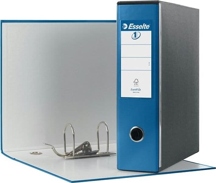 Registratore Eurofile G53 - dorso 8 cm - commerciale 23x30 cm - blu metallizzato - Esselte Cancelleria e prodotti per ufficio/Archivio ufficio e accessori per scrivania/Raccoglitori e accessori per raccoglitori/Raccoglitori/Raccoglitori a leva per documenti Eurocartuccia - Pavullo, Commerciovirtuoso.it