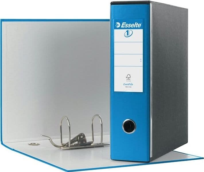 Registratore Eurofile G53 - dorso 8 cm - commerciale 23x30 cm - blu vivida - Esselte Cancelleria e prodotti per ufficio/Archivio ufficio e accessori per scrivania/Raccoglitori e accessori per raccoglitori/Raccoglitori/Raccoglitori a leva per documenti Eurocartuccia - Pavullo, Commerciovirtuoso.it