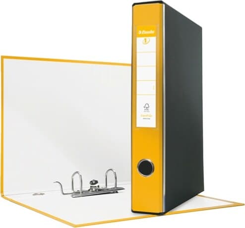 Registratore Eurofile G54 - dorso 5 cm - protocollo 23x33 cm - giallo - Esselte Cancelleria e prodotti per ufficio/Archivio ufficio e accessori per scrivania/Raccoglitori e accessori per raccoglitori/Raccoglitori/Raccoglitori a leva per documenti Eurocartuccia - Pavullo, Commerciovirtuoso.it