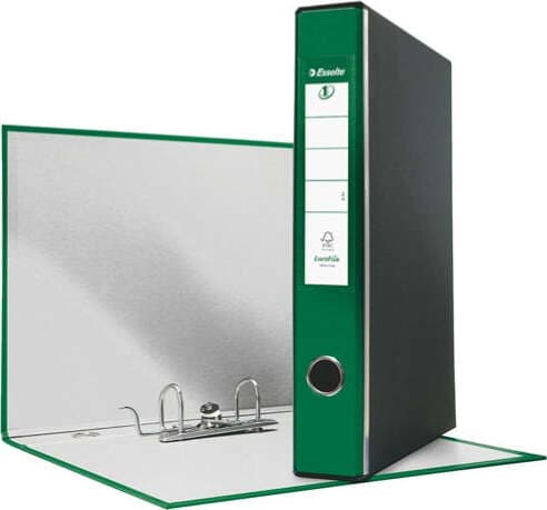 Registratore Eurofile G54 - dorso 5 cm - protocollo 23x33 cm - verde - Esselte Cancelleria e prodotti per ufficio/Archivio ufficio e accessori per scrivania/Raccoglitori e accessori per raccoglitori/Raccoglitori/Raccoglitori a leva per documenti Eurocartuccia - Pavullo, Commerciovirtuoso.it