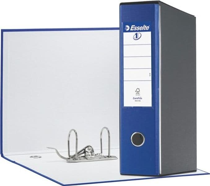 Registratore Eurofile G55 - dorso 8 cm - protocollo 23x33 cm - blu - Esselte Cancelleria e prodotti per ufficio/Archivio ufficio e accessori per scrivania/Raccoglitori e accessori per raccoglitori/Raccoglitori/Raccoglitori a leva per documenti Eurocartuccia - Pavullo, Commerciovirtuoso.it