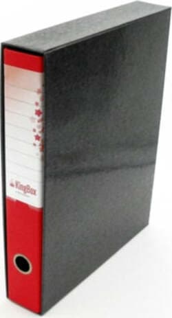 Registratore Kingbox - dorso 5 cm - protocollo 23x33 cm - rosso - Starline Cancelleria e prodotti per ufficio/Archivio ufficio e accessori per scrivania/Raccoglitori e accessori per raccoglitori/Raccoglitori/Raccoglitori a leva per documenti Eurocartuccia - Pavullo, Commerciovirtuoso.it