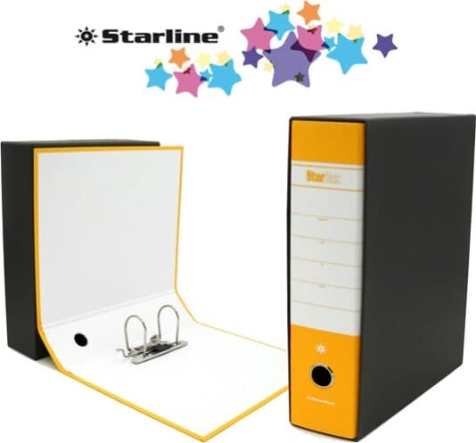 Registratore Starbox - dorso 8 cm - commerciale 23x30 cm - giallo - Starline Cancelleria e prodotti per ufficio/Archivio ufficio e accessori per scrivania/Raccoglitori e accessori per raccoglitori/Raccoglitori/Raccoglitori a leva per documenti Eurocartuccia - Pavullo, Commerciovirtuoso.it