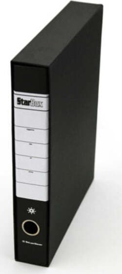 Registratore Starbox sfuso - dorso 5 cm - protocollo 23x33 cm - nero - Starline Cancelleria e prodotti per ufficio/Archivio ufficio e accessori per scrivania/Raccoglitori e accessori per raccoglitori/Raccoglitori/Raccoglitori a leva per documenti Eurocartuccia - Pavullo, Commerciovirtuoso.it