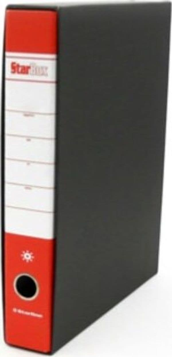 Registratore Starbox sfuso - dorso 5 cm - protocollo 23x33 cm - rosso - Starline Cancelleria e prodotti per ufficio/Archivio ufficio e accessori per scrivania/Raccoglitori e accessori per raccoglitori/Raccoglitori/Raccoglitori a leva per documenti Eurocartuccia - Pavullo, Commerciovirtuoso.it