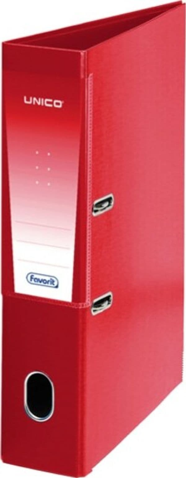 Registratore Unico Rado - dorso 8 cm - protocollo 23x33 cm - rosso - Favorit Cancelleria e prodotti per ufficio/Archivio ufficio e accessori per scrivania/Raccoglitori e accessori per raccoglitori/Raccoglitori/Raccoglitori a leva per documenti Eurocartuccia - Pavullo, Commerciovirtuoso.it