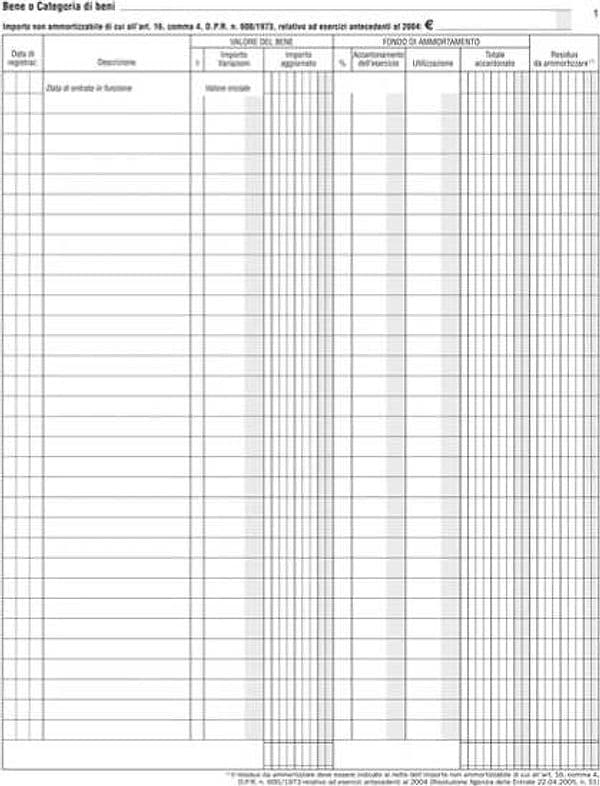 Registro beni ammortizzabili - 45 pagine numerate - 31 x 24 5 cm - DU136800000 - Data Ufficio Cancelleria e prodotti per ufficio/Archivio ufficio e accessori per scrivania/Modulistica e conservazione registri/Libri e registri contabili Eurocartuccia - Pavullo, Commerciovirtuoso.it