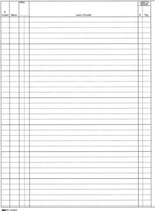 Registro contabilitA' dei lavori - 31 x 21cm - 47pg - numerate - Edipro Cancelleria e prodotti per ufficio/Archivio ufficio e accessori per scrivania/Modulistica e conservazione registri/Libri e registri contabili Eurocartuccia - Pavullo, Commerciovirtuoso.it
