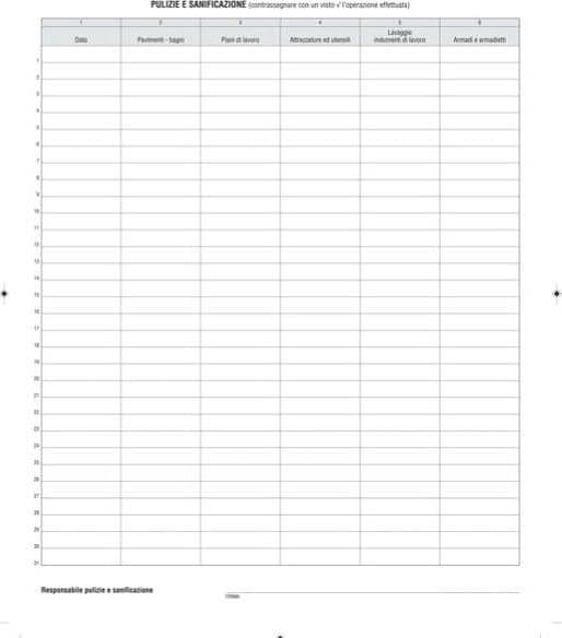 Registro pulizia e sanificazione in azienda - 40 pag - 31x24 5 cm - Edipro Cancelleria e prodotti per ufficio/Archivio ufficio e accessori per scrivania/Modulistica e conservazione registri/Libri e registri contabili Eurocartuccia - Pavullo, Commerciovirtuoso.it