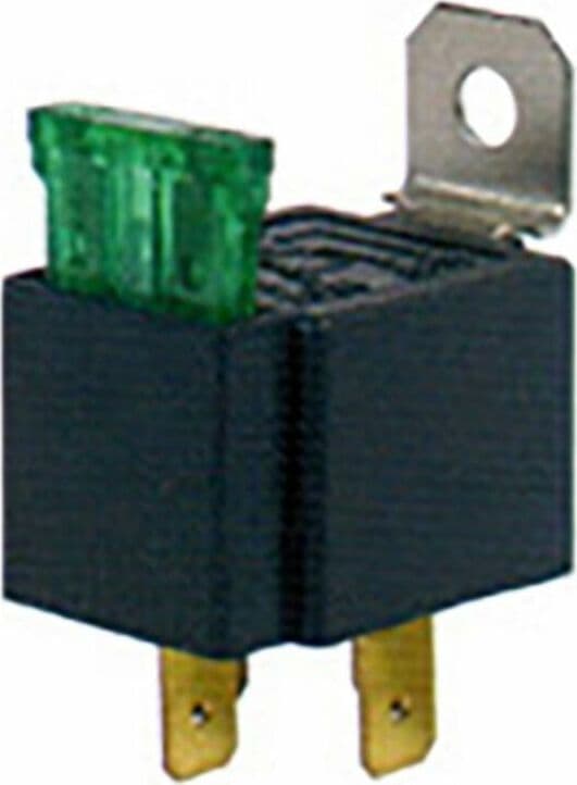Relè 12V 30A con fusibile e staffa temperatura di esercizio -40°/+80° C Confezione da 1pz in Fusibili e portafusibili GardenStore - Novellara, commercioVirtuoso.it