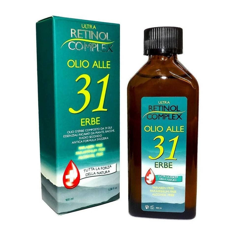 Retinol Complex Olio Alle 31 Erbe Senza Parabeni Raffreddore Mal Di Testa 100ml Salute e Bellezza > Altro bellezza e salute Trade Shop italia - Napoli, Commerciovirtuoso.it