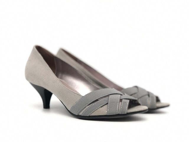 RETRO Decollete grigio spuntato con elastici in Scarpe col tacco Calzature Durello - Agna, commercioVirtuoso.it
