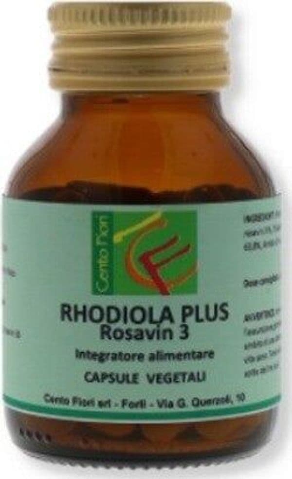 RHODIOLA-PLUS-ROSAVIN-3-integratore-alimentare-50-capsule-vegetali-Cento-Fiori