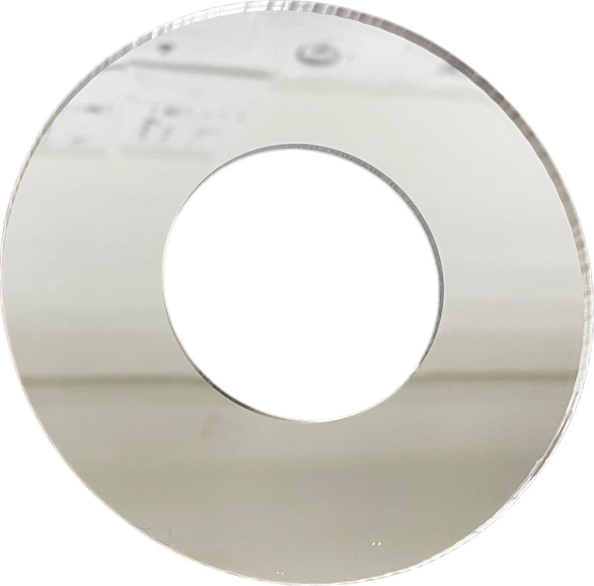 Ricambio Piastra Rosone Cromato, diametro Esterno 11,6 Cm, Interno 5,1 in Lampade a sospensione BagnoClic.it - Pregnana Milanese, commercioVirtuoso.it