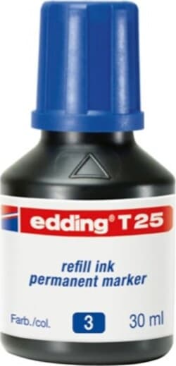Ricarica Inchiostro per Marcatore Permanente - contenuto 30ml - blu - Edding Cancelleria e prodotti per ufficio/Penne matite scrittura e correzione/Marcatori ed evidenziatori/Pennarelli indelebili e marcatori Eurocartuccia - Pavullo, Commerciovirtuoso.it