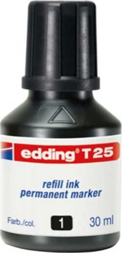 Ricarica Inchiostro per Marcatore Permanente - contenuto 30ml - nero - Edding Cancelleria e prodotti per ufficio/Penne matite scrittura e correzione/Marcatori ed evidenziatori/Pennarelli indelebili e marcatori Eurocartuccia - Pavullo, Commerciovirtuoso.it