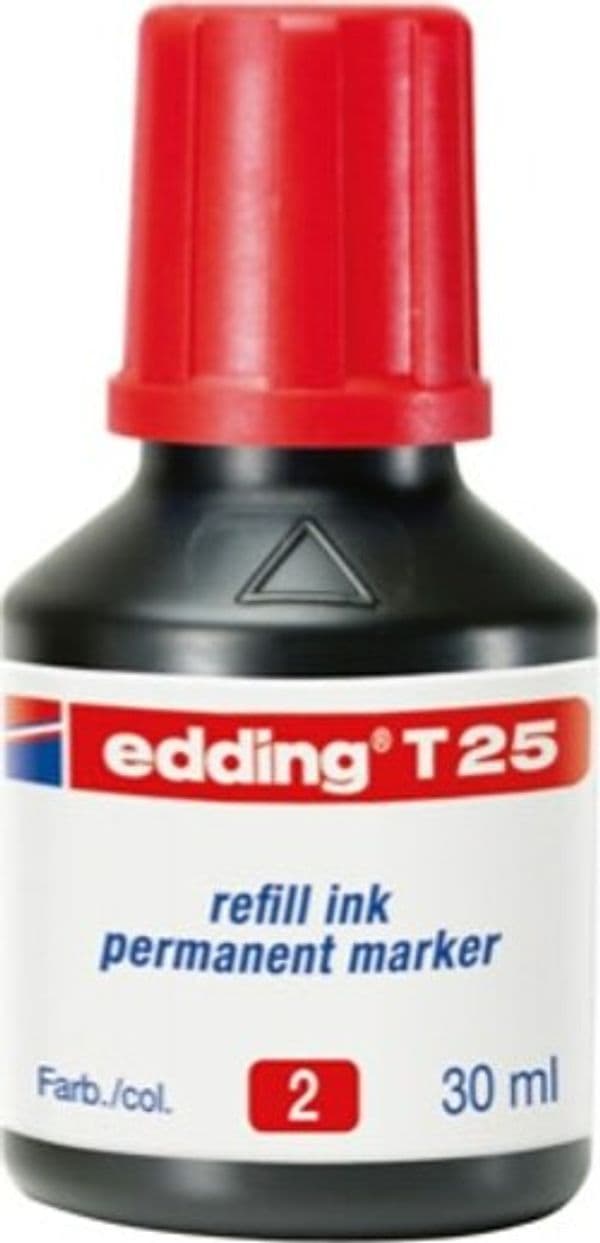 Ricarica Inchiostro per Marcatore Permanente - contenuto 30ml - rosso - Edding Cancelleria e prodotti per ufficio/Penne matite scrittura e correzione/Marcatori ed evidenziatori/Pennarelli indelebili e marcatori Eurocartuccia - Pavullo, Commerciovirtuoso.it