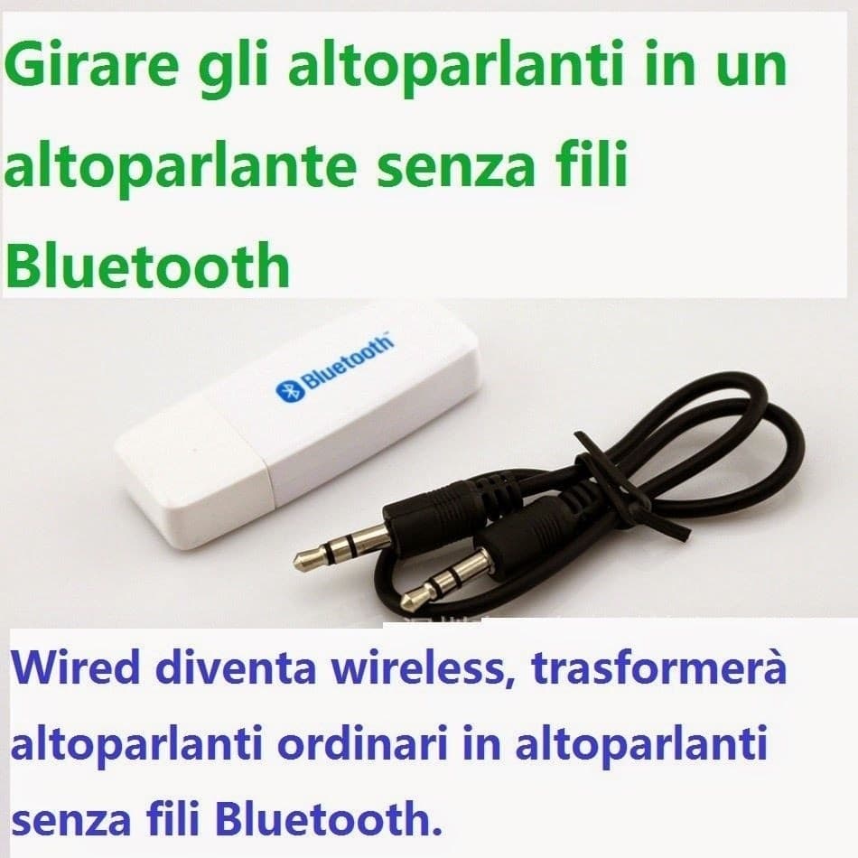 RICEVITORE AUDIO MUSICA WIRELESS BLUETOOTH USB STEREO PER SMARTPHONE TABLET E PC Elettronica/Home Audio e Hi-Fi/Ricevitori e componenti/Lettori Super Audio CD Trade Shop italia - Napoli, Commerciovirtuoso.it