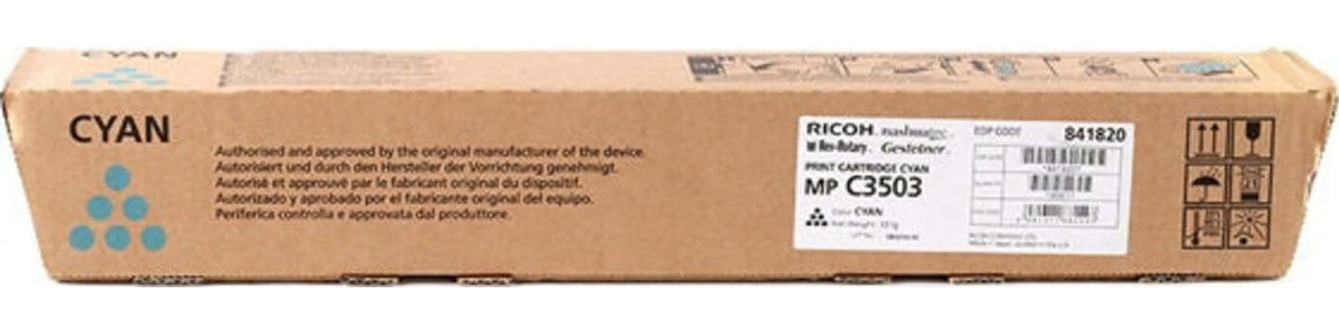Ricoh - Toner - Ciano - 841820 - 15.000 pag Elettronica/Informatica/Stampanti e accessori/Accessori per stampanti a inchiostro e laser/Cartucce d'inchiostro Eurocartuccia - Pavullo, Commerciovirtuoso.it