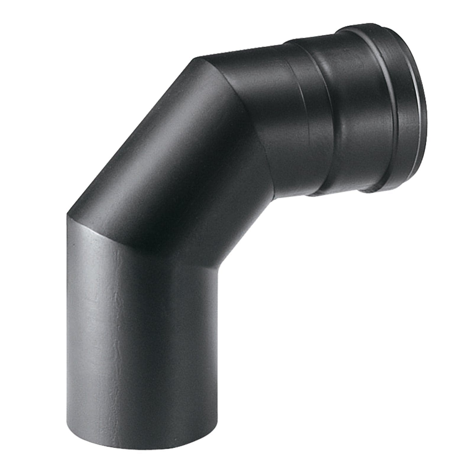 Curva a gomito per canna fumaria stufa a pellet in acciaio nero da 1,2 mm in Tubi di scarico La Zappa - Altamura, commercioVirtuoso.it