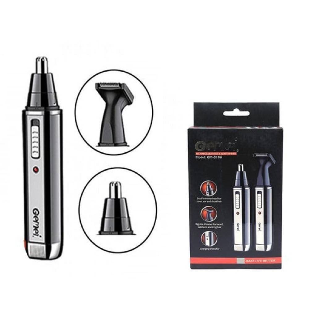 RIFINITORE 2IN1 RASOIO NASO CAPELLI RICARICABILE PROFESSIONALE ELETTRICO GM-3106