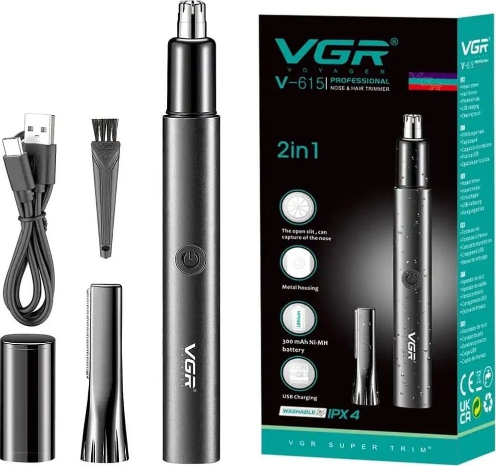 RIFINITORE A BATTERIA 2IN1 ORECCHIE NASO MULTIFUNZIONALE PROFESSIONALE VGR V-615 in Regolarbarba e rifinitori Trade Shop italia - Napoli, commercioVirtuoso.it