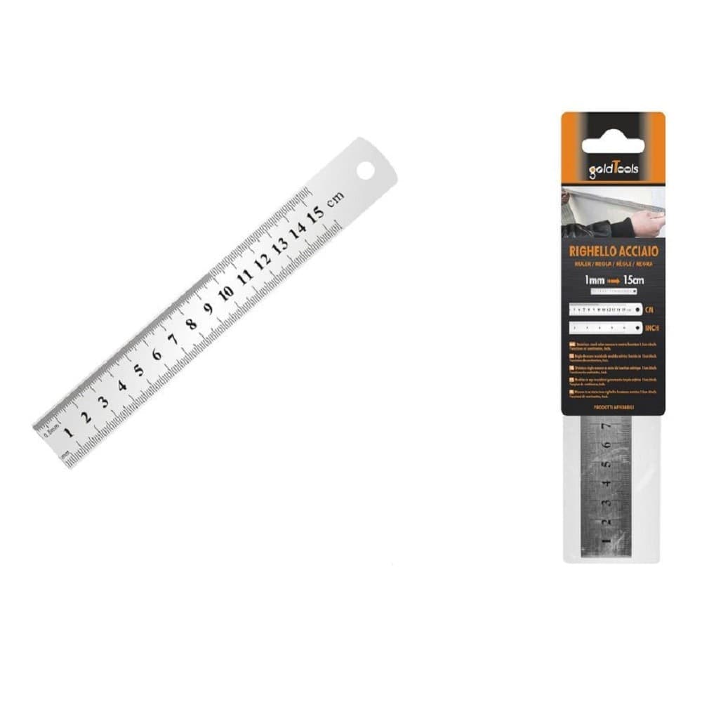 Righello Metro In Acciaio Inox Metallo 1mm A 15cm Riga Segnatura Cm Inch 97761 Commercio Industria e Scienza/Prodotti scientifici e per laboratorio/Strumenti e apparecchi per laboratorio/Metri a nastro Trade Shop italia - Napoli, Commerciovirtuoso.it