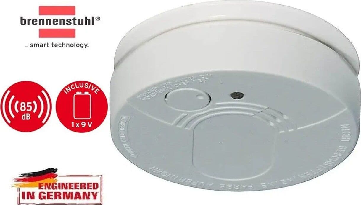 Rilevatore di Fumo BR 166 con Allarme Acustico 85 db Batteria 9V inclusa in Rilevatori di fumo 85cento.it - Potenza, commercioVirtuoso.it