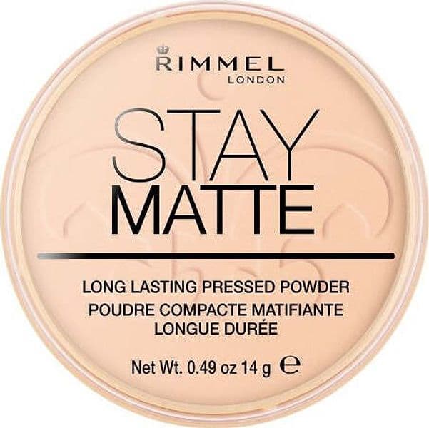 Rimmel London Stay Matte Cipria pressata, 006 Warm Beige, 14 g
